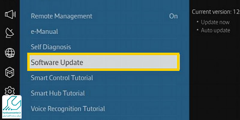 به روز رسانی کردن سیستم عامل و نرم افزار تلویزیون